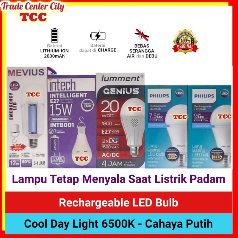 Jual Lampu Emergency Led Philips Watt Ecolink Watt Lumment Watt W Cahaya Putih