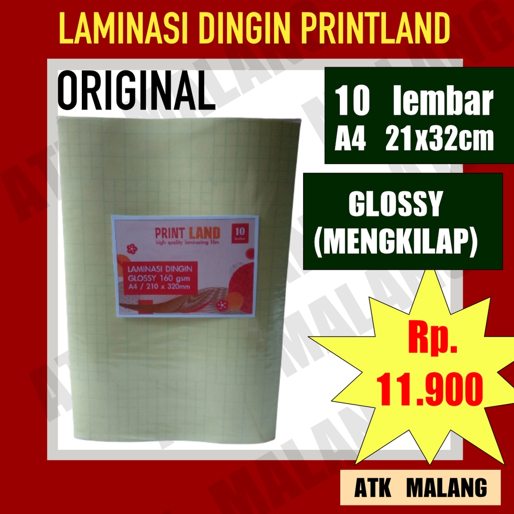 Jual Plastik Laminasi Dingin Glossy Ukuran A4 Isi 10 Lembar Shopee