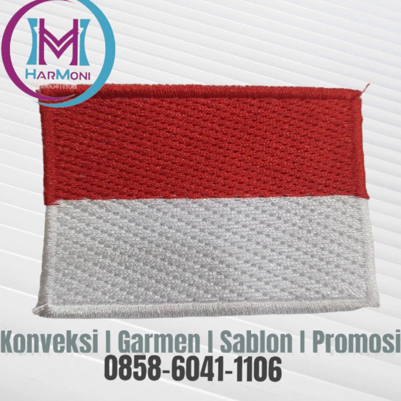 Jual COD- PATCH BENDERA MERAH PUTIH BORDIRAN BENDERA MERAH PUTIH BET ...