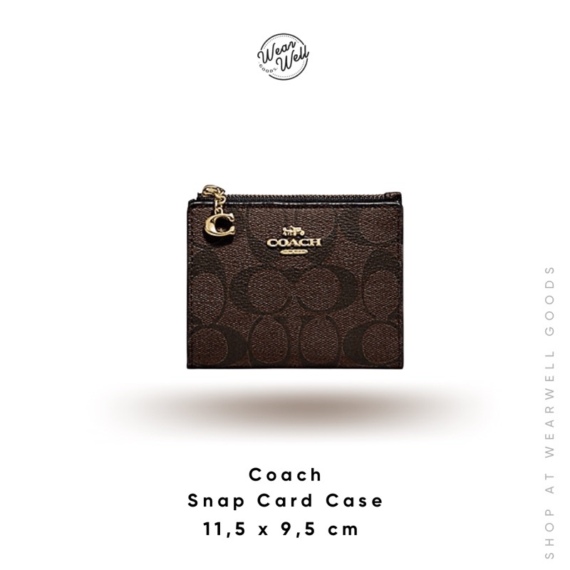 Jual Coach Snap Card Case / Double Fold Wallet Shopee Indonesia