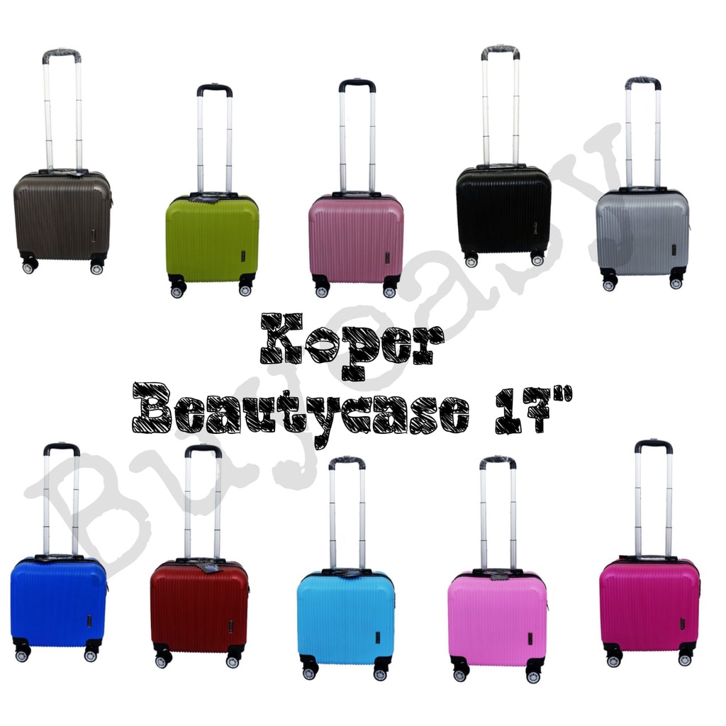 Jual Koper Kabin Size 17 Inch polo fans 018 Beautycase roda double ...