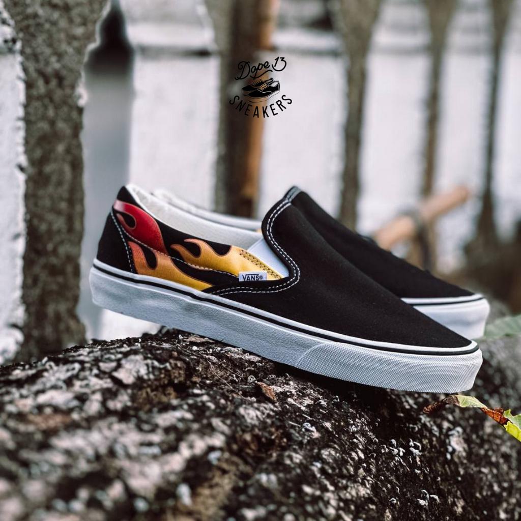 Jual VANS SLIP ON FLAME CLASSIC ORIGINAL Shopee Indonesia