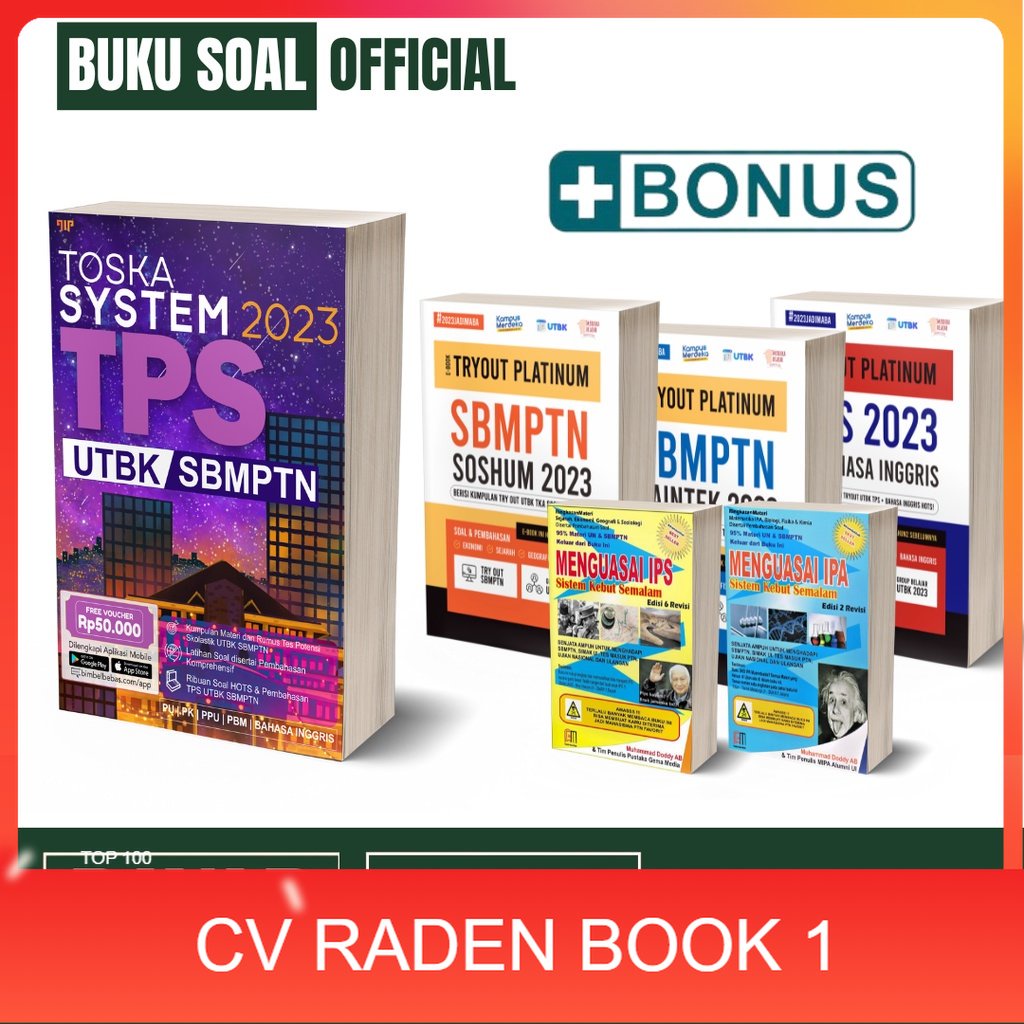 Jual TERBARU- PAKET BEBAS TOSKA SYSTEM TPS UTBK SBMPTN 2023 KUMPULAN ...