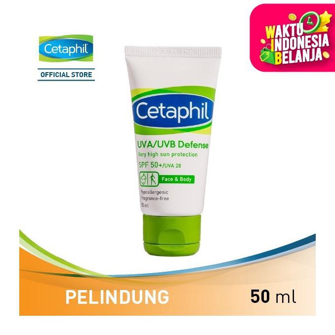 Jual Cetaphil Uvauvb Defense Spf 50 50 Ml Shopee Indonesia