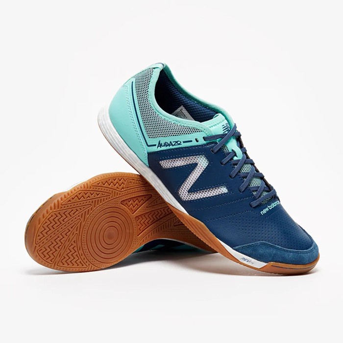Sepatu Futsal New Balance Audazo V3 Pro IN Blue White MSAP NL3 Ori