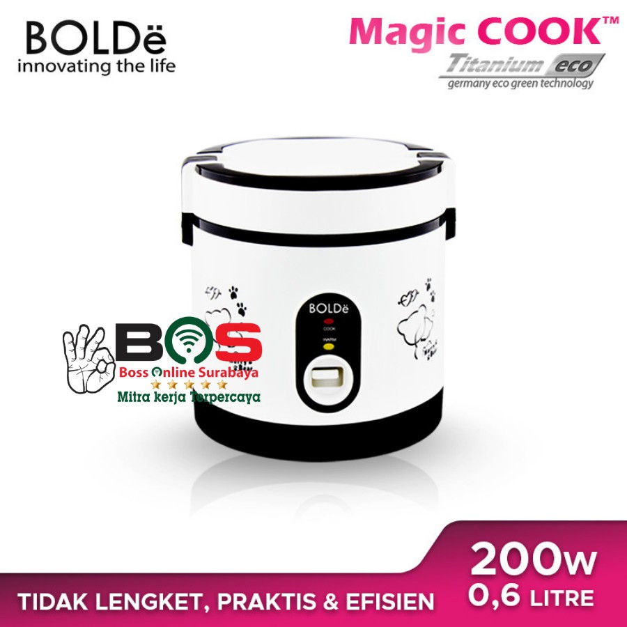 Jual Magic Com Penanak Nasi Rice Cooker Mini 0.6Liter Traveling Bolde ...