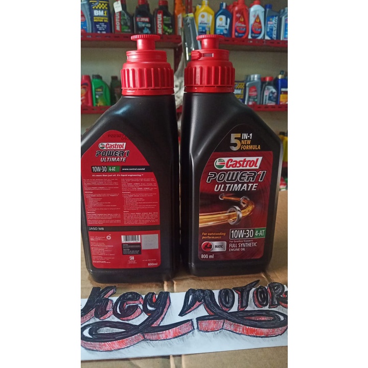 Jual Oli Castrol Power 1 Ultimate Matic 0,8L 100% Asli | Shopee Indonesia