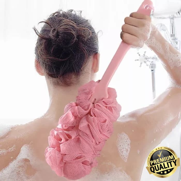 Jual Shower puff mandi dengan gagang | Shopee Indonesia