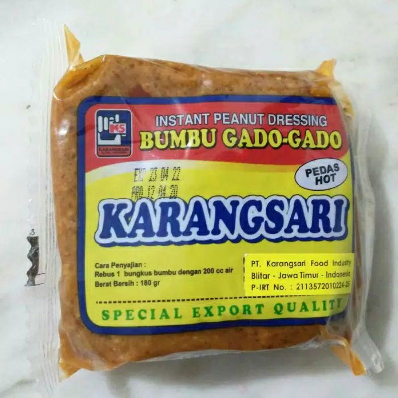 Jual Karangsari Bumbu Gado Gado Instant 180gram | Shopee Indonesia