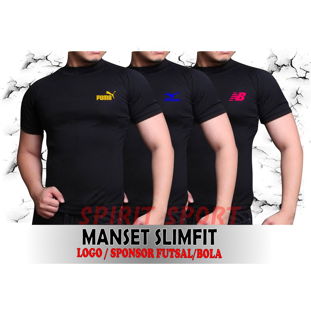 Jual Manset Pendek Hitam Dengan Bermacam Pilihan Logo Voli dan Warnanya ...