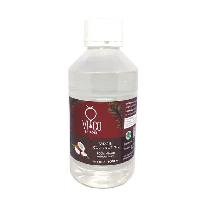 Jual Vico Bagoes Vco Virgin Coconut Oil Minyak Kelapa Liter Botol Bening Shopee Indonesia