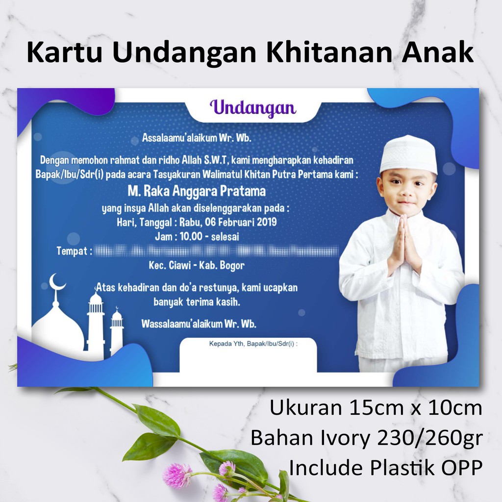 Jual Kartu Undangan Khitanan Anak | Shopee Indonesia