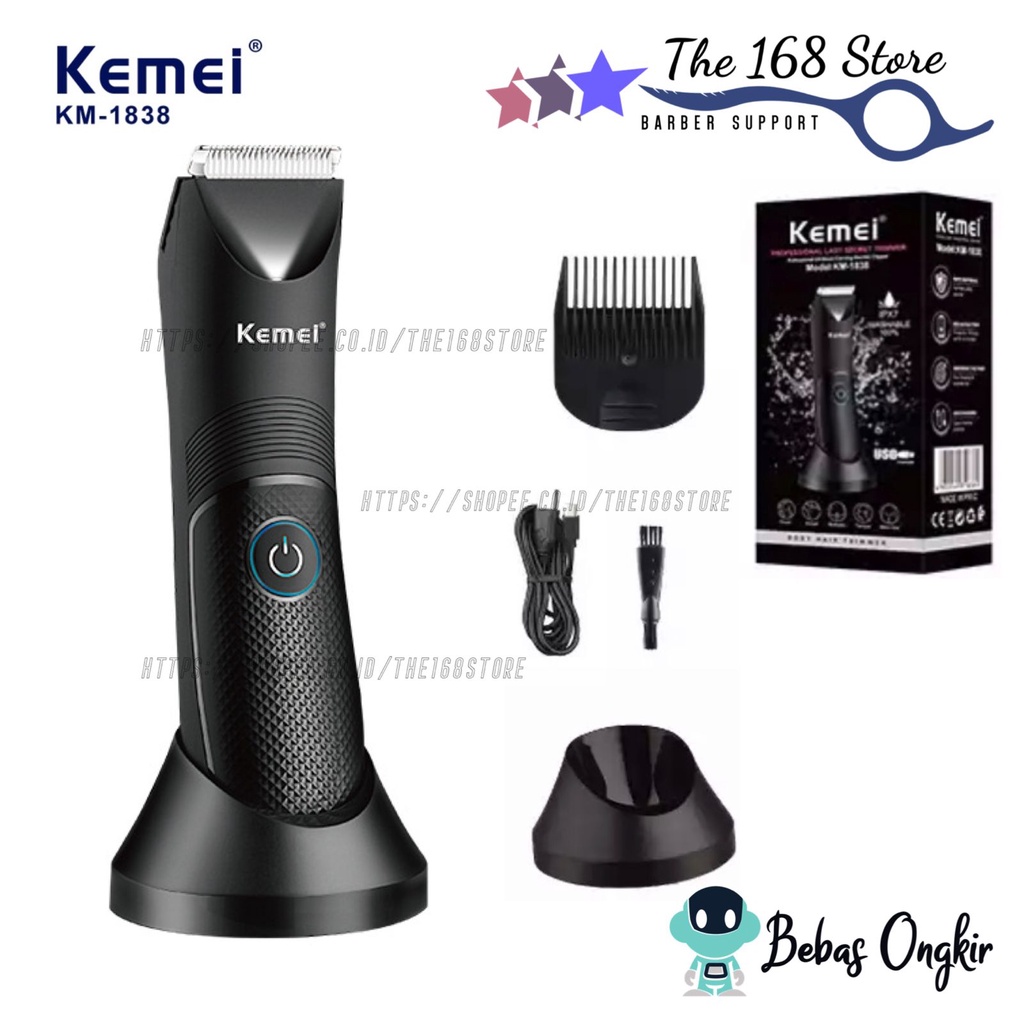 Jual Kemei KM1838 Alat Cukur Rambut Hair Clipper Elektrik Professional
