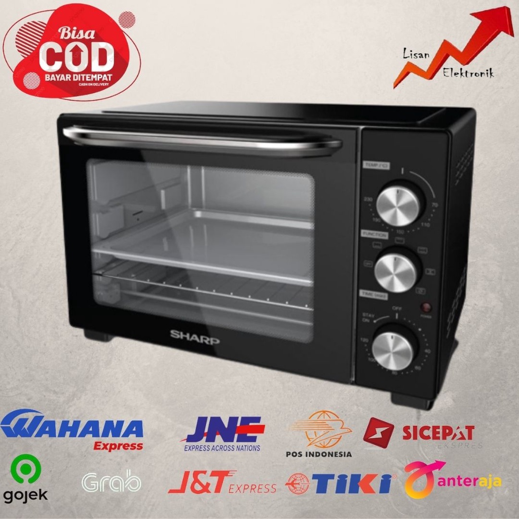 Jual Oven Listrik 32 Liters 1300 watt Temp Control Oven EO32BK