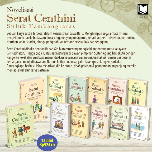 Jual Buku Serat Centhini Edisi Lengkap 12 Jilid | Shopee Indonesia