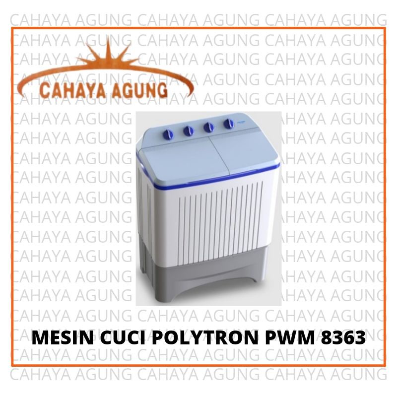 Jual MESIN CUCI POLYTRON 2 TABUNG PWM 8363 PWM8363 PWM-8363 8KG ...