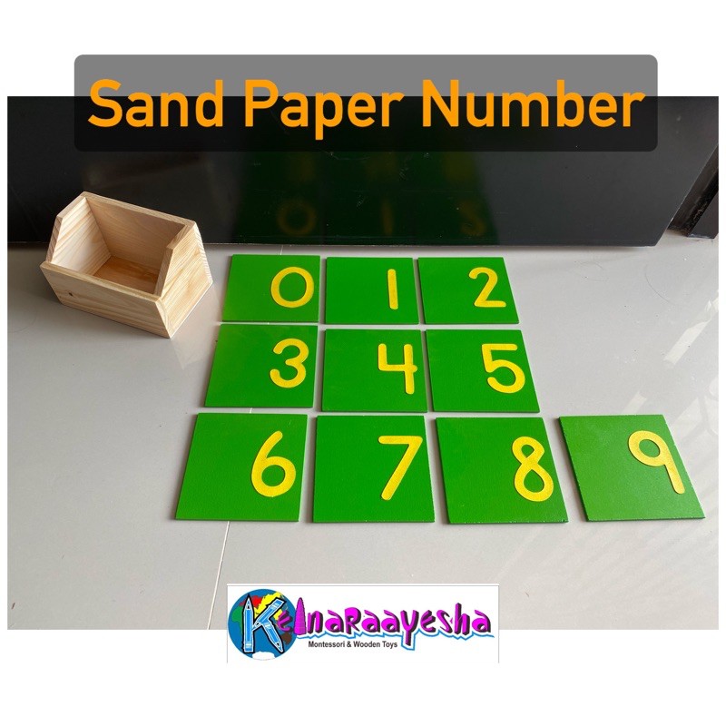 Jual Montessori sand paper number/ spn/ angka raba Shopee Indonesia