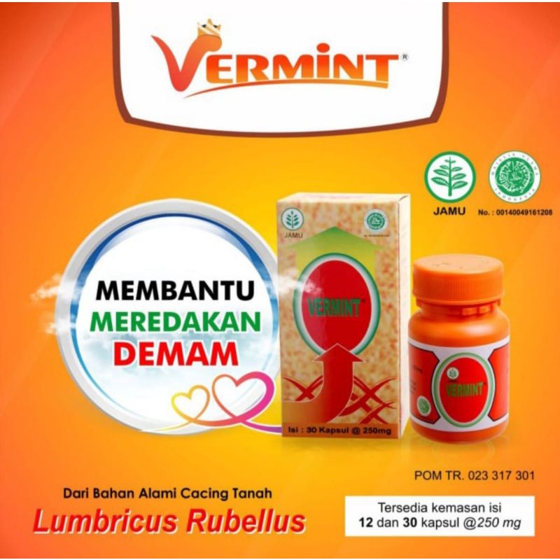 Jual Vermint Obat Cacing Typhus Tipes 30 Kapsul Shopee Indonesia 6182