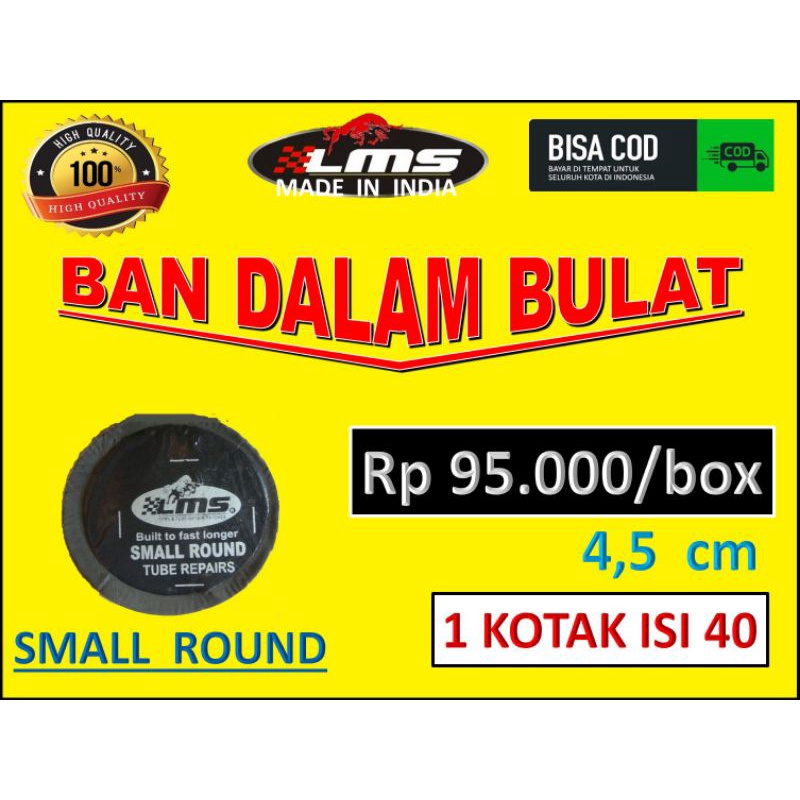 Jual Box Small Round Lms The Best Patch Tire Repair Karet Tambal Ban