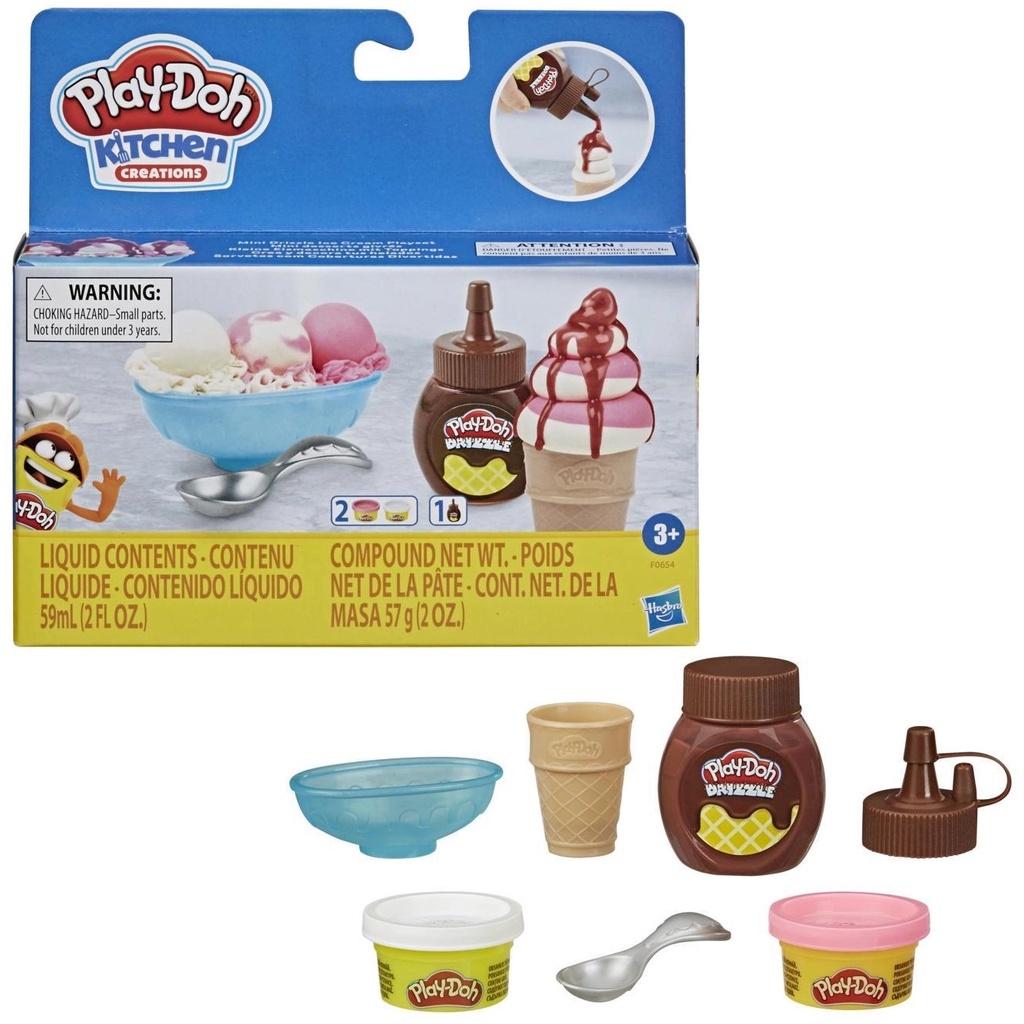 PlayDoh Mini Drizzle Ice Cream PlaySet Original