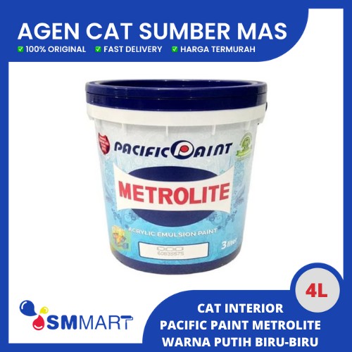 Jual Cat Tembok Interior Metrolite Warna Putih Galon 35 Liter Shopee Indonesia 1116