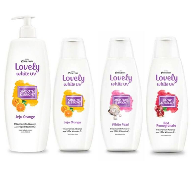 Jual Emeron Lovely White Hand Body Lotion Glowing White UV cool