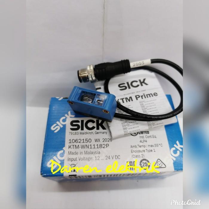 Sick KTM-WP11181P SICK CONTRAST SENSOR, 12.5MM SENSING DISTANCE, LIGHT/DARK SWITCHING, TEACH-IN