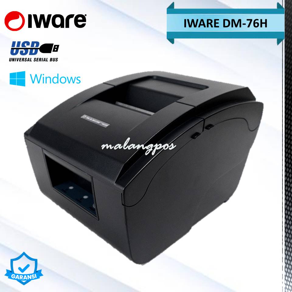 Jual Printer Kasir Dotmatrix Printer Struk Iware Dm 76h Usb Dot Matrix Dm76h 76mm Cetak Struk 8026