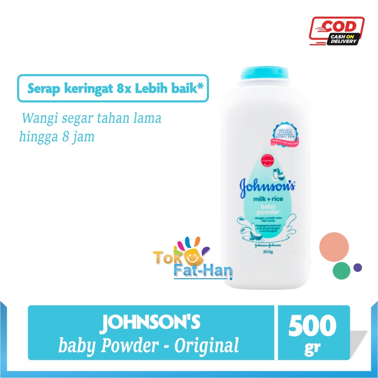 Jual JOHNSON'S Baby Powder Milk & Rice/ Putih 50gr / 75+50gr / 150+50gr ...