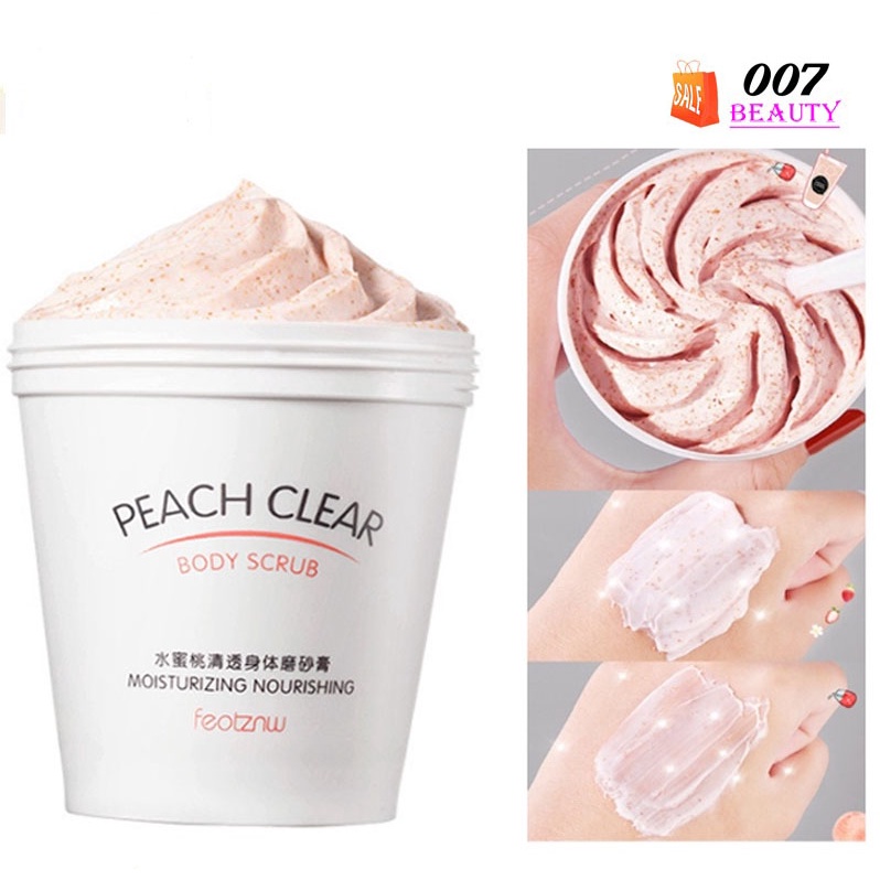 Jual TWG PEACH CLEAR BODY SCRUB NIACINAMIDE ICE CREAM 200 ML LULUR