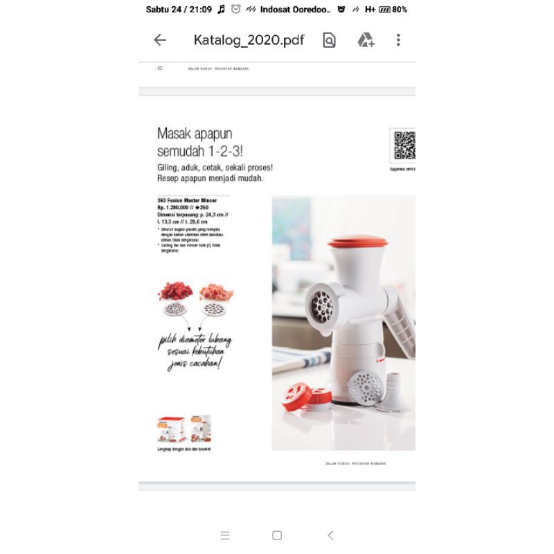 Jual tupperware fusion master mincer Shopee Indonesia