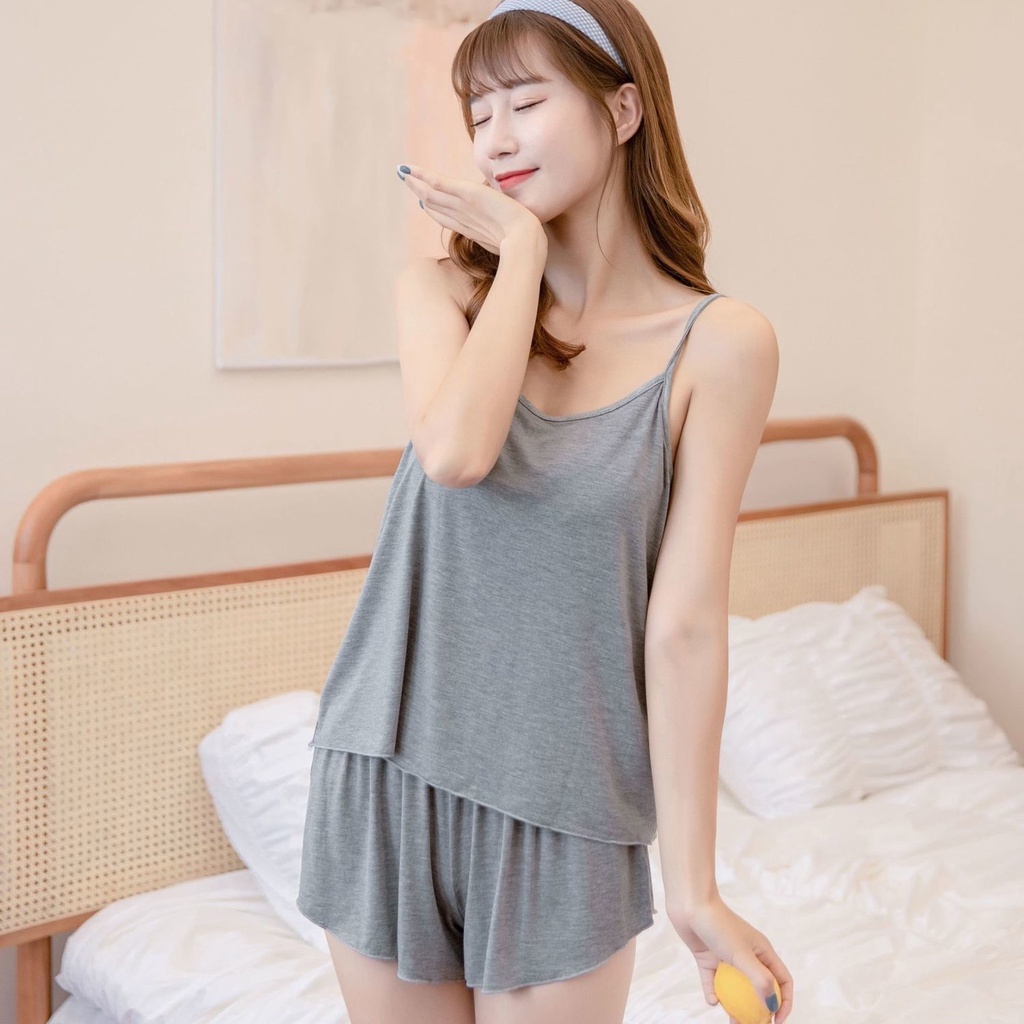 Jual Baju Tidur Tanktop Sexy Setelan Baju Tidur Camisole Baju Tidur Dewasa Korean Style 