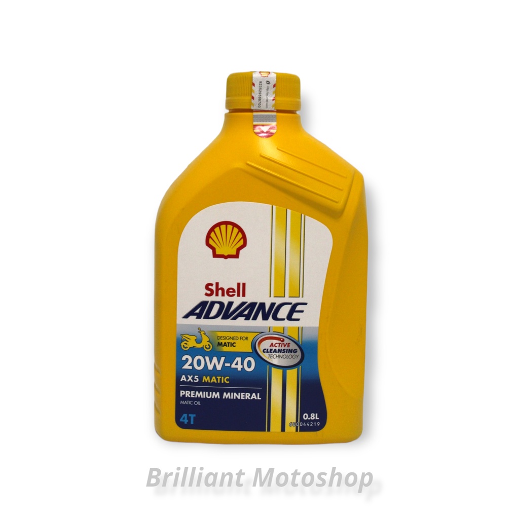 Jual Shell Advance 20W40 0.8 L Original untuk Motor Matic | Shopee ...