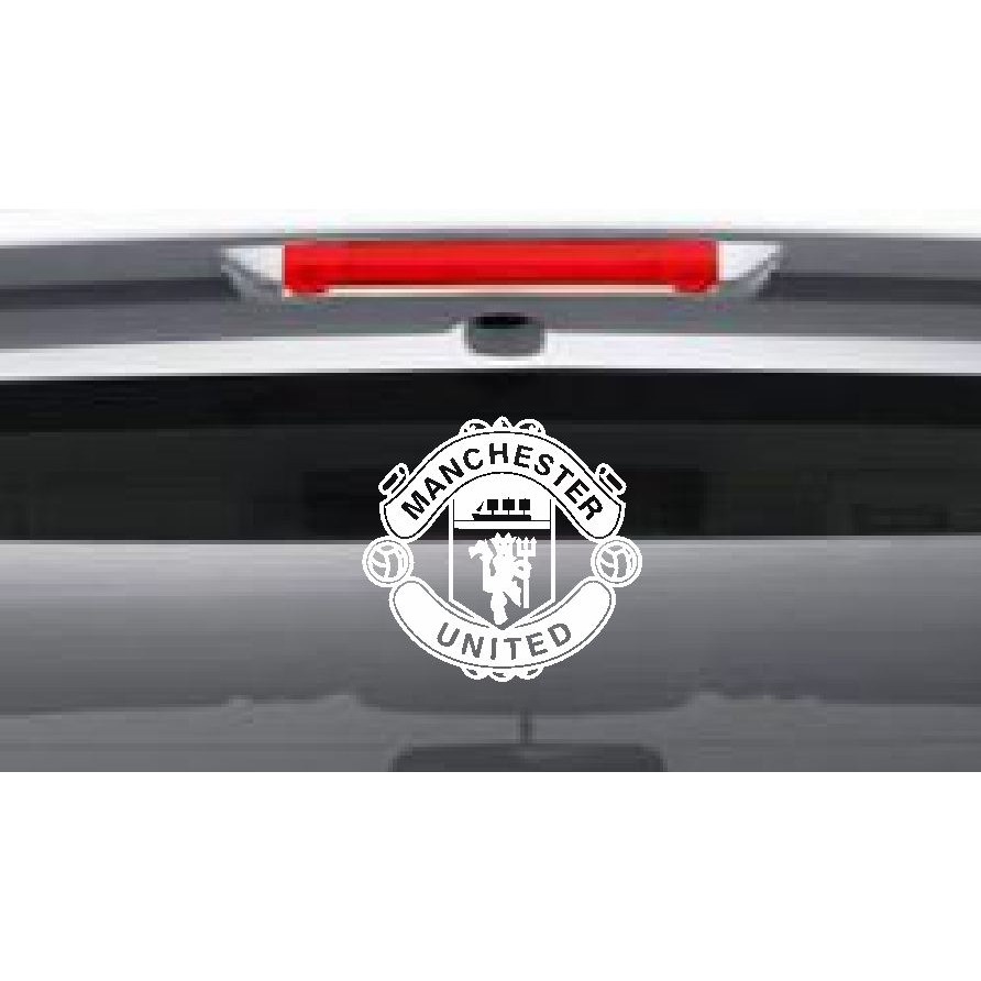 Jual Aksesoris Mobil Stiker Bola Manchester United MU Logo Kaca Body ...