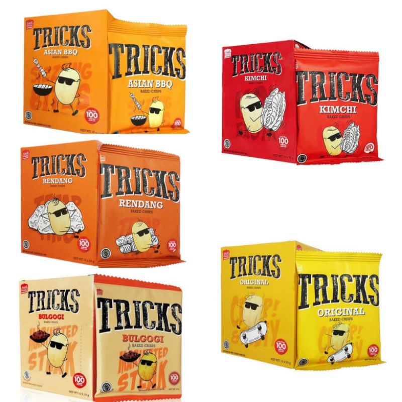 Jual Tricks Biskuit Kentang Potato Baked Chips Aneka Rasa | Shopee ...
