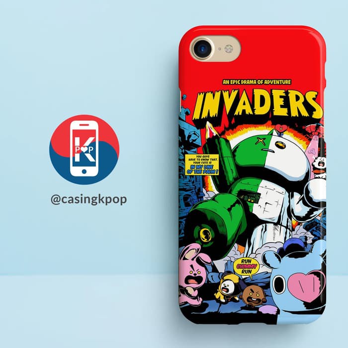 Jual Casing Handphone KPOP BTS BT21 INVADERS | Shopee Indonesia