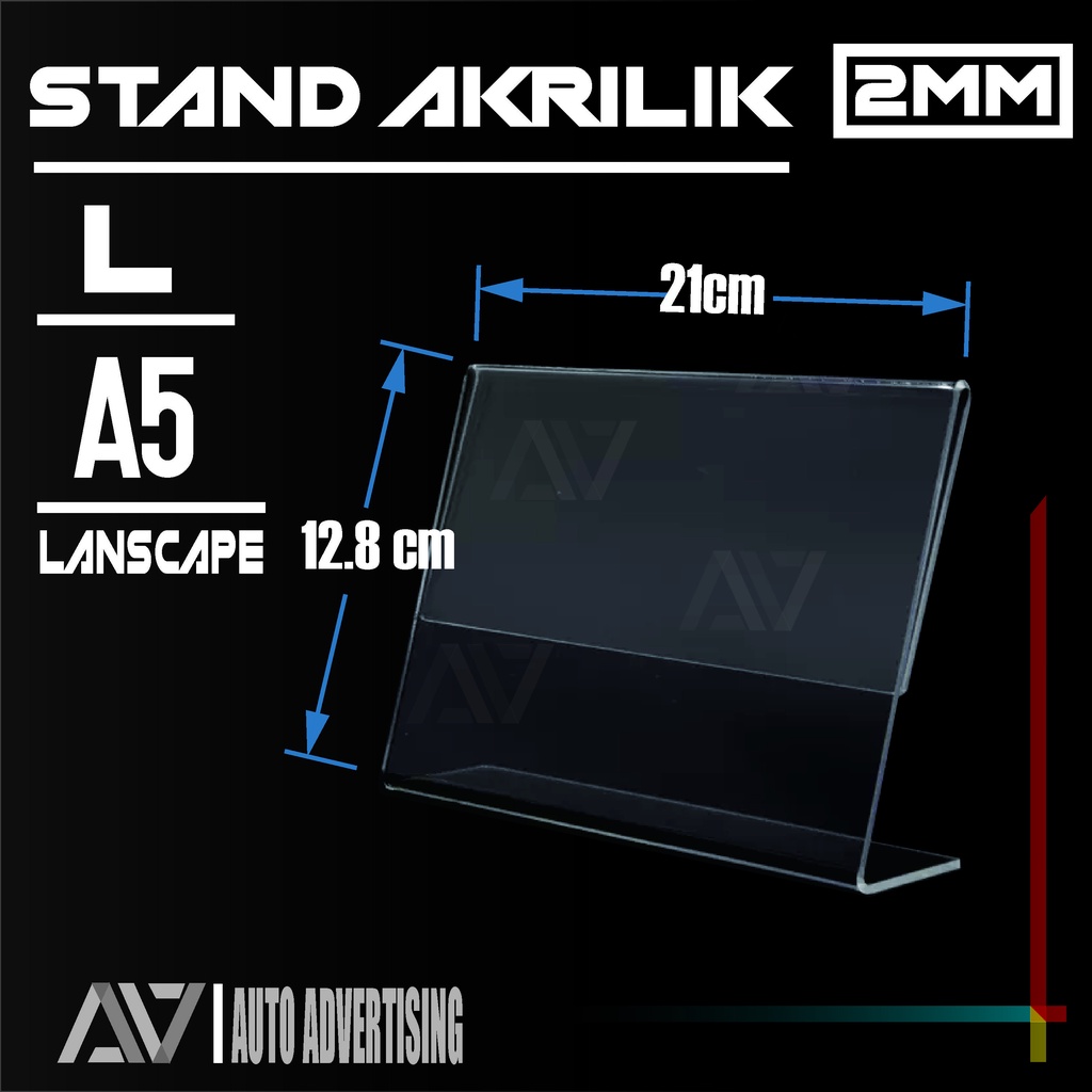 Jual Stand Akrilik A5 2mm Custom Stand Kayu Anime Qris Seserahan