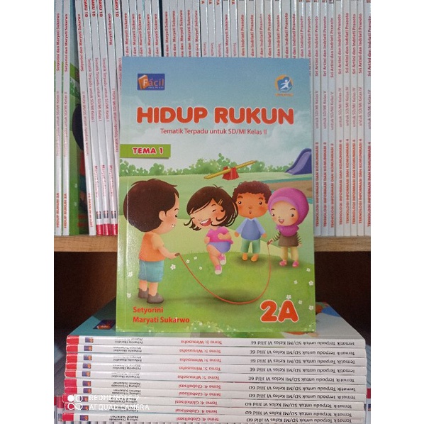 Jual Buku SD Tematik 2A 2B 2C 2D 2E 2F 2G 2H Kelas 2 SD/MI Facil Revisi ...
