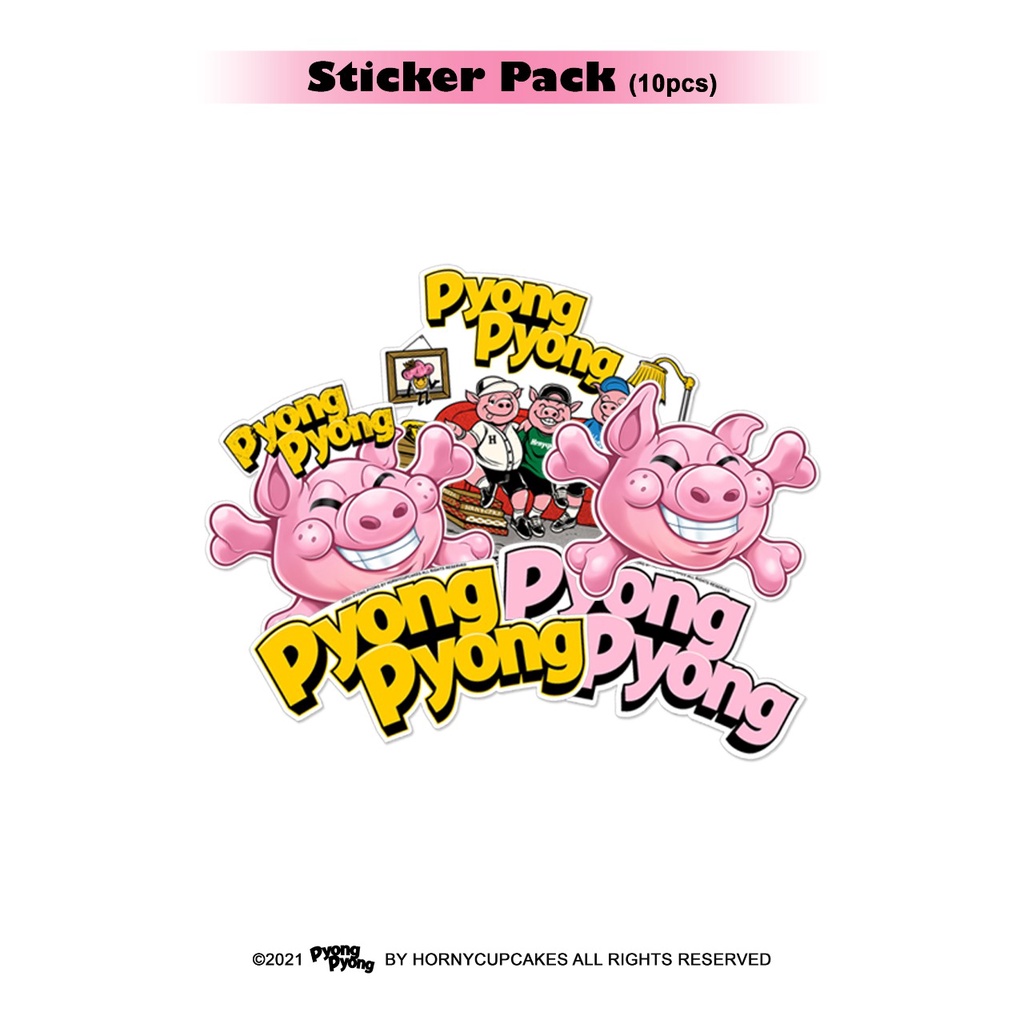 Jual Hornycupcakes x Pyong Pyong - Sticker Pack | Shopee Indonesia