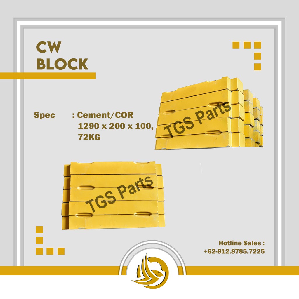 Jual CW Block, Cement/COR Counter Weight | Shopee Indonesia