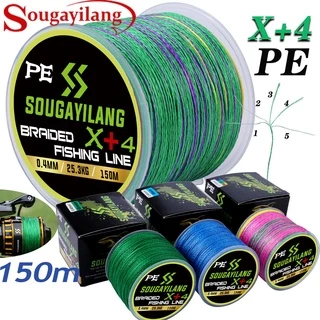 Sougayilang Senar PE X4 150M Senar Pancing Kuat Dan Anti Keriting Braided Benang PE benang