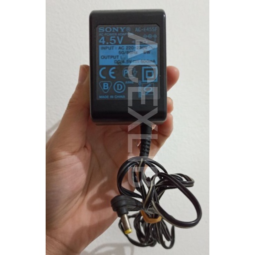 ORIGINAL SONY AC-ES455 Power Adaptor für Walkman Minidisc MZ CD Discman