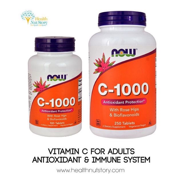Jual Now Foods Vitamin C 1000mg with Rose Hips & Bioflavonoid (250