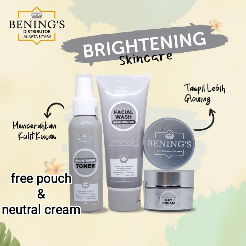 Jual BENING'S PAKET BRIGHTENING Bening skincare Dr Oky Pratama