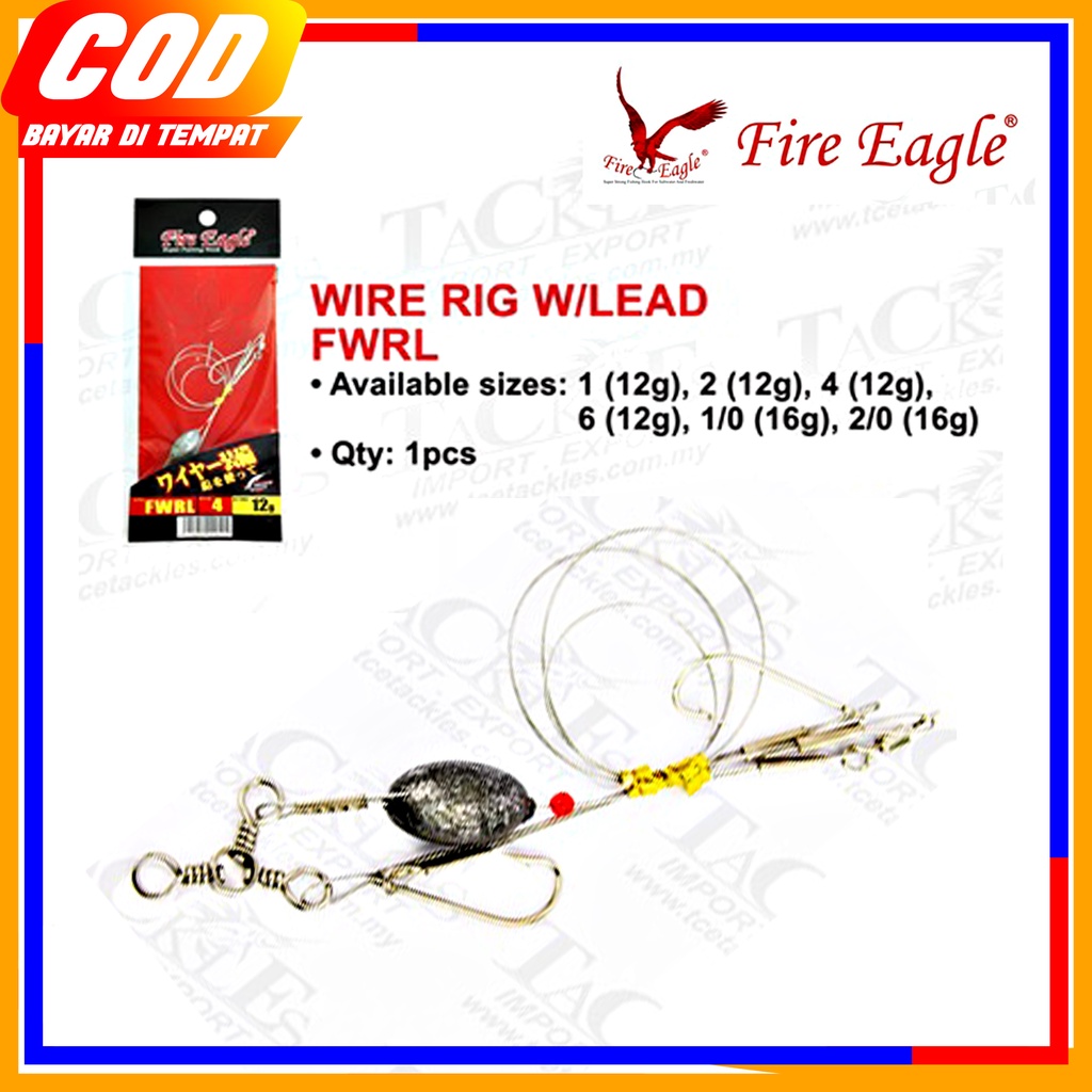 Jual RANGKAIAN PANCING FIRE EAGLE WIRE RIG W/LEAD SIAP PAKAI 12GRAM ...