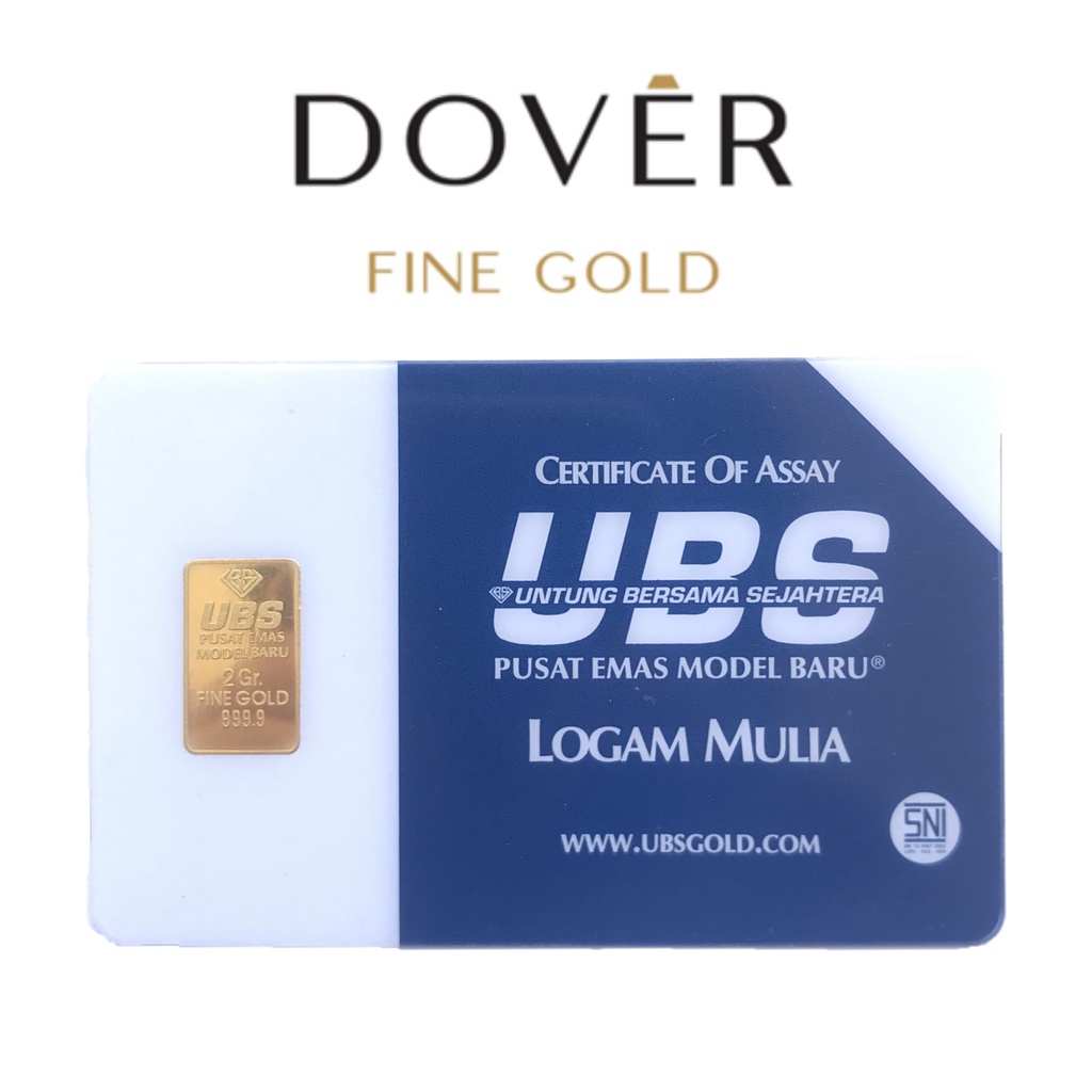 Jual Logam Mulia Emas Batangan Lm Ubs Gram Press Karton Fine Gold Bar Shopee Indonesia