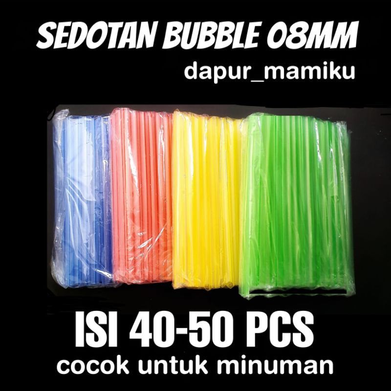 Extra Long Boba Black Plastic Straws, Individually Plastic Wrapped (12mm x  23.5cm)