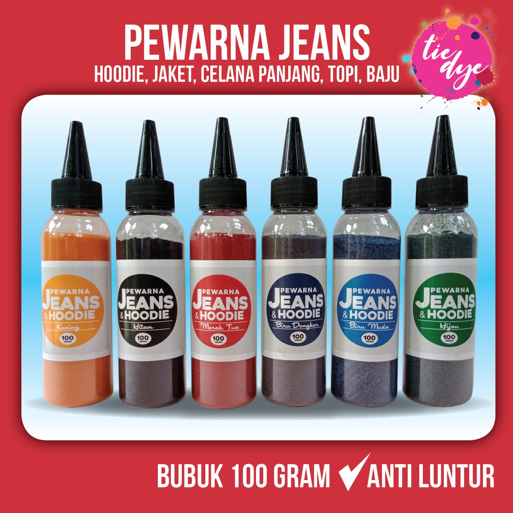 Jual Pewarna Jeans / Pewarna Recolouring / Pewarna Tie Dye / Bubuk