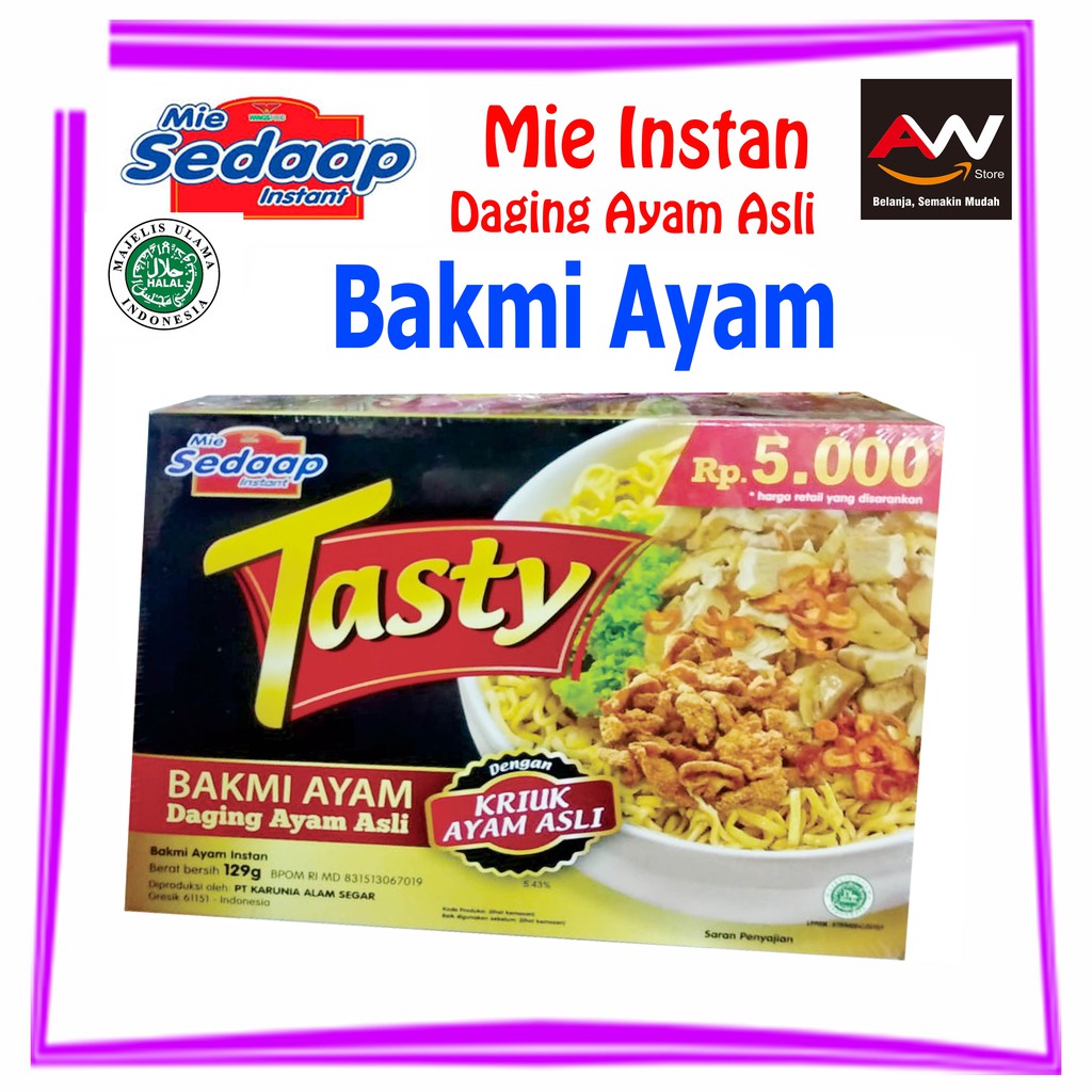 Jual Mie Sedap Tasty Bakmi Ayam Geprek Matah Bakmi Beef Yakiniku