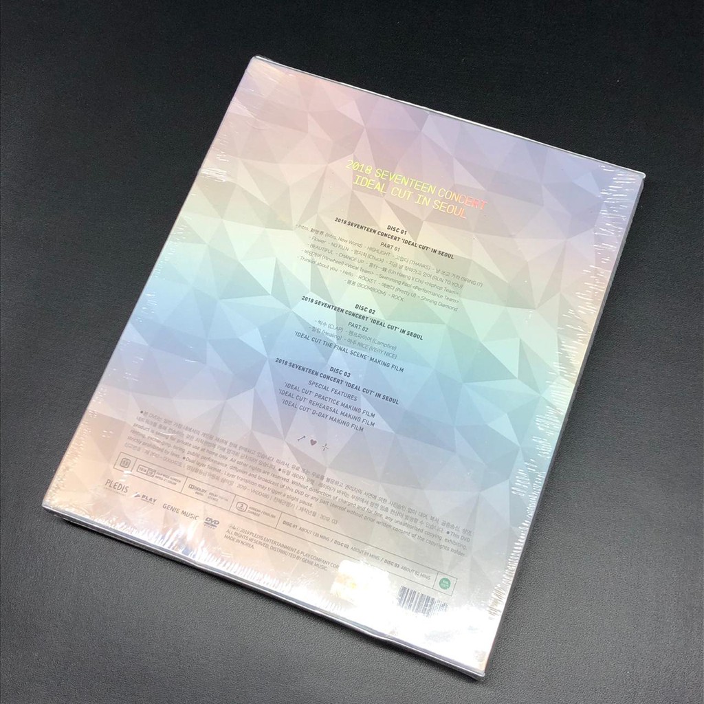 2018 Seventeen concert Ideal cuts in Seoul DVD - store brand new/sealed